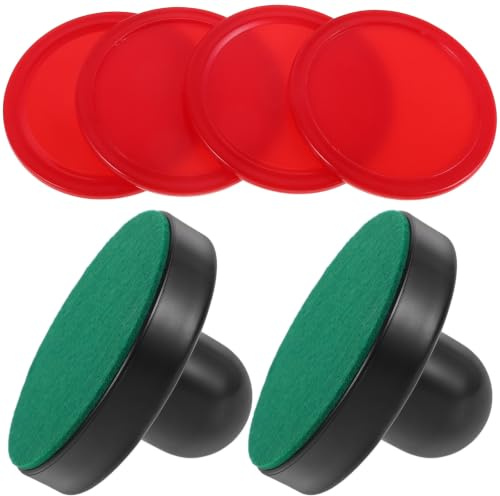 SAFIGLE Juego de Hockey de Aire Paletas y Almohadillas de Fieltro para Mazo, Accesorios Abs y Control Preciso para Partidas en Casa y Reuniones Familiares