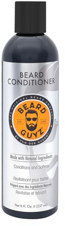 Beard Guyz Beard Conditioner – Deep-Conditioning Face & Facial Hair Treatment – Hydrating Beard Conditioner with Coconut Oil & Vitamin E for Soft, Manageable Beards, 8 oz