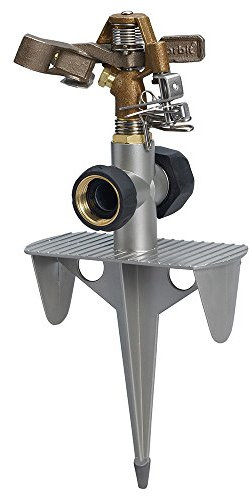 Orbit 56946 - Irrigatore a impulso in Ottone, con picchetto in Zinco