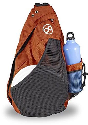 Infinite Discs, Slinger Disc, Golf-Rucksack für schnelle Disc-Aufbewahrung, 6-12 Scheiben, In deiner Tasche, Dunkelorange