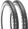 2 Stück Beach Cruiser Fahrradreifen, 66 x 5,4 cm, Klapprad-Ersatzreifen, schwarz/weiße Seitenwand (Paar weiße Wand)