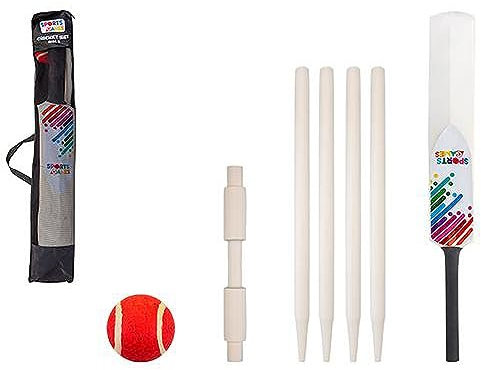 PMS Cricketschläger-Set aus Holz, Größe 5, Kugel, Wanne, Dochte in Tasche