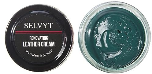 Selvyt Renovating Leather Cream Polish - Nourishes and Protects - (Cresson Green)