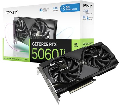 PNY GEFORCE RTX™ 5060 Ti 8GB Overclocked Dual Fan DLSS 4