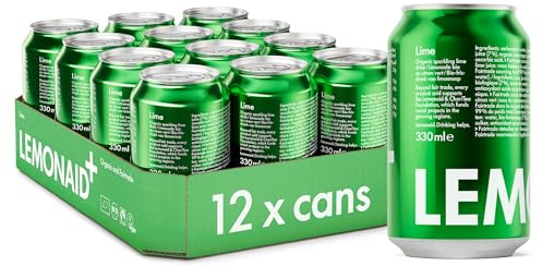 Lemonaid Sparkling Soft Drink: Lime - 12 x 330ml can