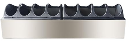 Ioensy Comedero para Pollos, Dispensador de Alimento para, Ligero Y Sin Desperdicios, Bandeja de Alimentación para Aves de Corral, para Pavos, 40cmx10cm