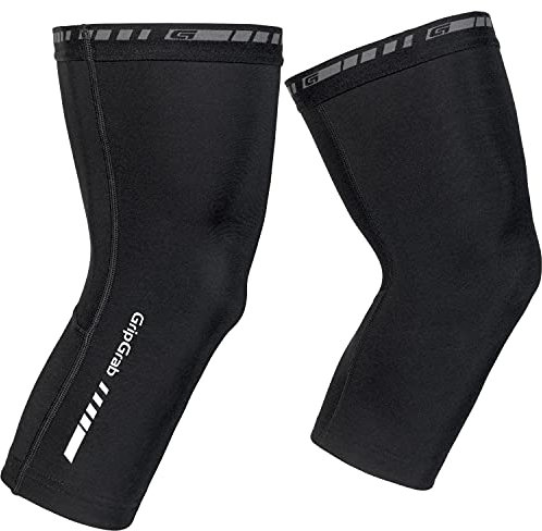 GripGrab Classic Thermal Cycling Knee Warmers Anti-Slip Warm Thermo All-Year Leg Sleeves Elasticated Silicone Grippers