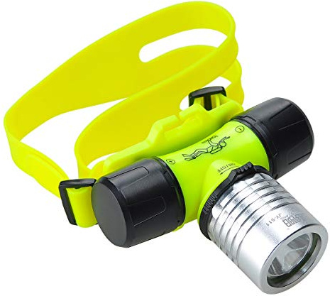Lychee Underwater Diving Headlamp,5W 300Lumens LED Diving Swimming Headlamp Headlight Waterproof Flashlight Torch Diver Diving Flashlight for Diving Sports,Hiking,Camping,Night Fishing,Repairment