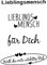 Clear Stamps Lieblingsmensch, 4-teilig