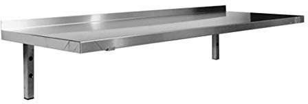 bud-etpl104 Etagere pared acero inoxidable llena Consoles fijas, 400 mm x 1000 mm x 250 mm)