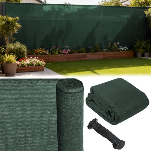 BB Sport Sichtschutz 1m x 15m Green Zaunblende 150 g/m² Schattiernetz Tennisblende inkl. Nylonkordel UV-resistent reißfest windfest 7 Jahre Garantie auf Material*