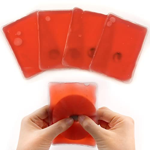 Reusable Pocket Hand Warmers, Click Activated Instant Heat Packs, Snap It Hot/Cold Gel Heating Pad for Pain Relief, Sore Muscles, Stiffness, Aches, Instant Hot Pad, Hot Compress