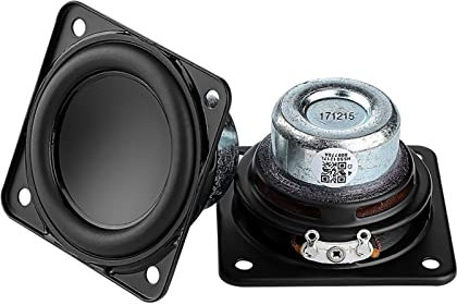 JUSTQIJUN Altavoz de Rango Completo de 2 Pulgadas 4 Ohm 20W 52mm Neodimio Altavoces magnéticos Bricolaje for los Altavoces del Amplificador de Cine en casa 2pcs Altavoces de estantería