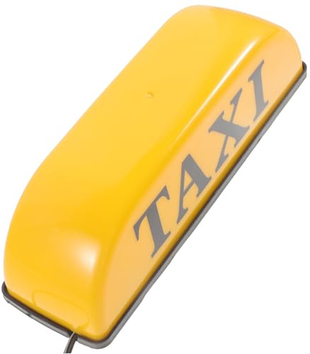 Angoily Luce Led Per Taxi 12v Insegna Luminosa Sul Tetto Auto Cartello Taxi Illuminato Per Veicoli Compatibile Auto a 12v Installazione Facile Sicurezza Stradale