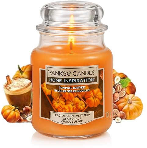 Yankee Candle Scented Candle | Home Inspiration | Seasonal Pumpkin Harvest. Pumpkin Spice Candle | Small Jar Candle 104g | Up to 30 Hours Burn Time, Halloween Candles