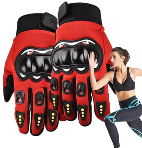 Veasbuu Guanti per biciclette per le donne in bicicletta, guanti da mountain bike - Malti Le biciclette anti-slip guanti con guscio duro | Abbigliamento da ciclismo femminile assorbente d'urto per la
