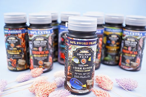 Azoo Plus Ultra Fresh-Pellet Premium Marino Pequeño 120ml - Alimento para Peces Tropicales Marinos con 60% Camarón Espada Fresco