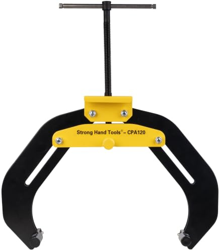 Strong Hand Tools Pipe Alignment Clamp, 4-1/2 to 12 in. (114-305 mm) Pipe Fit-Up Clamp, Quick-Acting Screw, Stainless Steel Contact Screws, CPA120