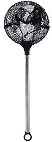 Zerodis Acquario Mini Rete a Rete Regolabile, Acquario Mini Pesci gamberetti Guadino Regolabile Manico Lungo telescopico Piccolo Pescatore(Il Giro)