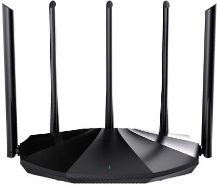Tenda WiFi Router 6 AX1500, Dual Band 2.4GHz/5GHz, Gigabit LAN/WAN Port 5 Antennas 6dBi Repeater Mode Parental Control, WPA3 OFDMA MU-MIMO Beamforming RX2 Pro