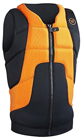 Ride Engine Defender HF Impact Water Vest - Kiteboarding, Wing Foiling, Wakeboarding, Watersports High Vis Orange S