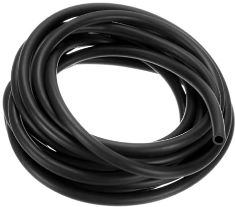 M METERXITY Olio Lubrificante Tubi, 6mm (1/4 Pollice) Id x 9mm Od 16.4Ft Tubo in Gomma per Irrigazione/Attrezzature Piccole/Esterno/Giardino Tubi d'Acqua [Nero]
