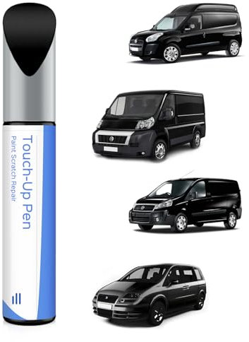 632 Nero Metallizzato/Black Metallic - Vernice per ritocchi per FIAT Exact Match - Ripara graffi e scheggiature