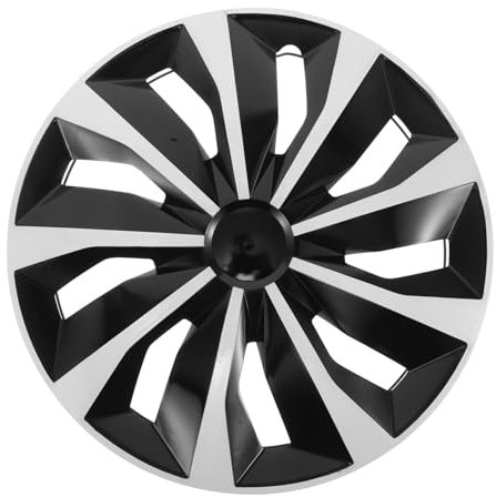 Zerodeko Coprimozzo per Ruote Auto 15 Pollici Protezione Cerchioni Bianco, Coprimozzi per Auto Design Decorativo, per Guida in Città e Viaggi su Strada