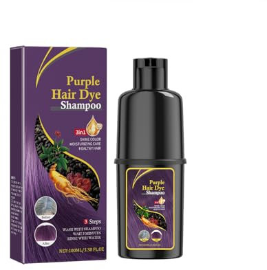 Shampooing Colorant Violet, Activateur Vegan De Brillance Satinée, Hair Dye Shampoo, Neutralisation Douce Des Reflets Cuivrés, Pour Cheveux Colorés, Éclat Iridescent Et Souplesse Renouvelée