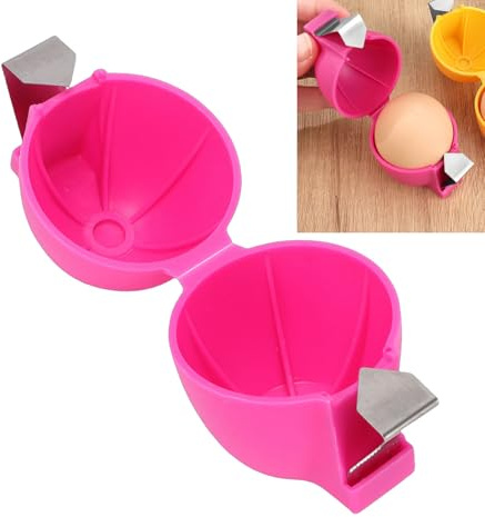 ZJchao Abridor de Cáscara de Huevo, Rompedor y Pelador Ergonómico para Cocineros - Abre Fácilmente Huevos Cocidos o Crudos sin Esfuerzo, Herramienta de Cocina ABS Rápida y Eficiente