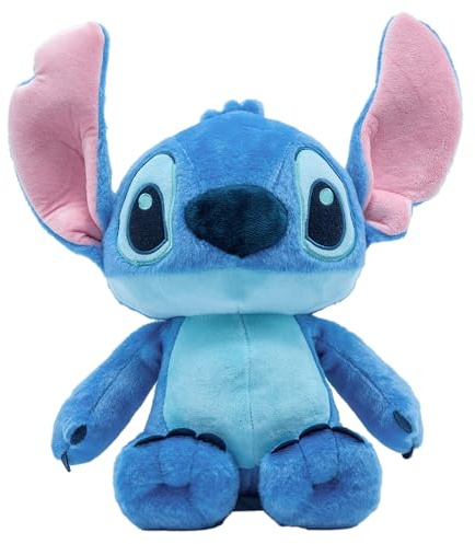 Disney Baby Lilo & Stitch Soft Huggable Stuffed Animal Cute Plush Toy for Toddler Boys and Girls, Gift for Kids, Blue Stitch 15 Inches
