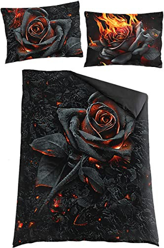 Spiral Burnt Rose Unisex Bettwäsche Multicolor 100% Baumwolle 135 x 200 cm/80 x 80 cm Gothic