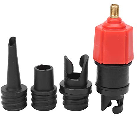 ventiladapter Luftpumpskonverterare, Uppblåsbar Schrader-ventiladapter för Stand Up Paddle Board Uppblåsbar Båtsäng Kulpumpar och Nålar Tillbehör