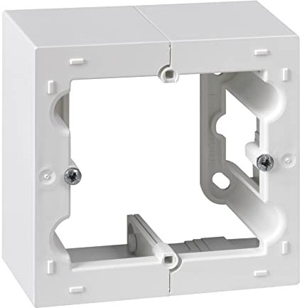 SIMON - Caja de Superficie, Base Enchufe Empotrable, Serie Simon 10, Apta para Interiores (IP20), Fácil de Instalar, Un Elemento, Color Blanco