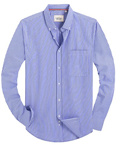 Alimens & Gentle Ac01jk-02 Chemise à Bouton Bas Homme | Extensible sans repassage, coupe régulière avec poche, pour l'été, les affaires, les loisirs, les mariages