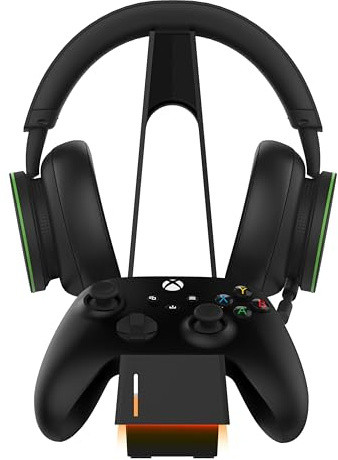 snakebyte Xbox Controller & Headset Ladestation - offiziell lizenziert, 2Std. Schnellladung für Xbox Series X|S/One Gamepads & Wireless Headsets, inkl. Controller Akku, 5 Jahre Garantie
