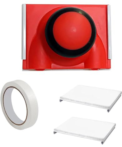 Coupe Bordure de Peinture, Outils de Peinture de Bord avec Tampons de Remplacement et Ruban de Masquage, Kit de Bordure à Peindre Multifonctionnel pour Murs et Plafonds