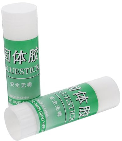 HORIALENCE 2 Pièces Colles Solides Blanches Adhésives Portables pour Étudiants Bureaux Colles Universelles pour Projets DIY Artisanat