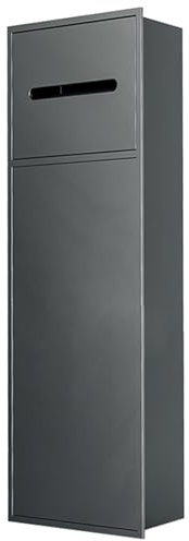 YHNNH Stainless Steel Shower Niche Wall Shelf - Recessed Organizer for Bathroom, Kitchen, Living Room, and More(Grey,30x86x15CM)