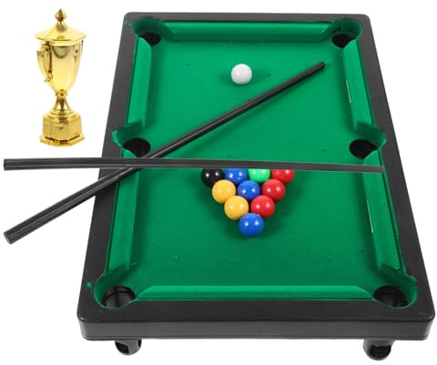HANABASS Jeu de Billard Miniature Parent-garçon Fille Table de Billard de Bureau Interactif Récréatif Compact pour Garçon Fille et Adultes Cadeau Ludique pour Développer Adresse Créativité