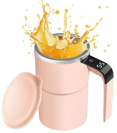 Genérico di agitazione | Bicchiere intelligente portatile con display automatico della temperatura, bicchiere rotante per miscelare e frullare bevande - per bevande lattiero-caseari, tè