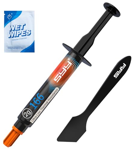 SYY Thermal Paste CPU with Toolkit, Thermal Compound CPU for IC/Processor/CPU/All Coolers,New Formula Carbon Based Easy to Apply 2g