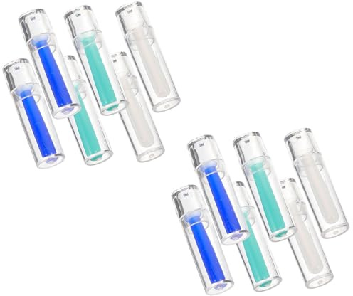 HOMOCONO 12pcs Contact Lens Plunger Suction Holder for Monthly and Scleral Lenses with Burrfree Surface and Storage Box, Soft Rubber and Plastic Material for Daily Commute and Sensitive