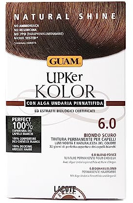 Guam Upker Kolor Natural Permanente Pelo Teñir, 6.0 Oscuro Rubio