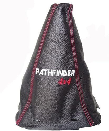 Soufflet de levier avec cadre plastique Cuir Pathfinder Broderie 180 mm