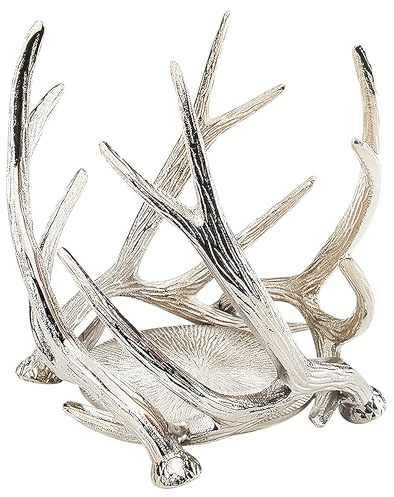 Kobolo Edler Kerzenhalter GEWEIH silberfarben