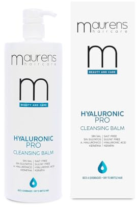 MAURENS Hyaluron-Shampoo Levante Pro, 1000 ml, mit Hyaluronsäure und Keratin, intensive Feuchtigkeitsversorgung für sehr trockenes und strapaziertes Haar, ohne Salz und Sulfate