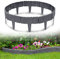 YRHome Rasenkante Kunststoff Steinoptik 5m Beetumrandung Garden Border aus Polypropylen Mähkante Beeteinfassung Gartenzaun, 1 Element BxHxT: 25x23x1 cm, Anthrazit