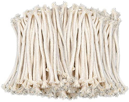 Dtoterul Docht für Öllampen 50 Stück Ersatzdochte Runddocht Kerzendochte Kerzen Dochte aus Baumwolle Öllampendochte Docht Öllampe für die Kerzenherstellung DIY Kerze Öllampe,15cm x 6mm