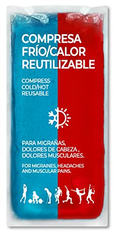 Bolsa de Gel Frío/Calor Reutilizable | Compresa de Gel Frío para Lesiones - 1 unidad | Flexible, Mantiene la Temperatura, Bolsa Resistente Respetuosa con la Piel